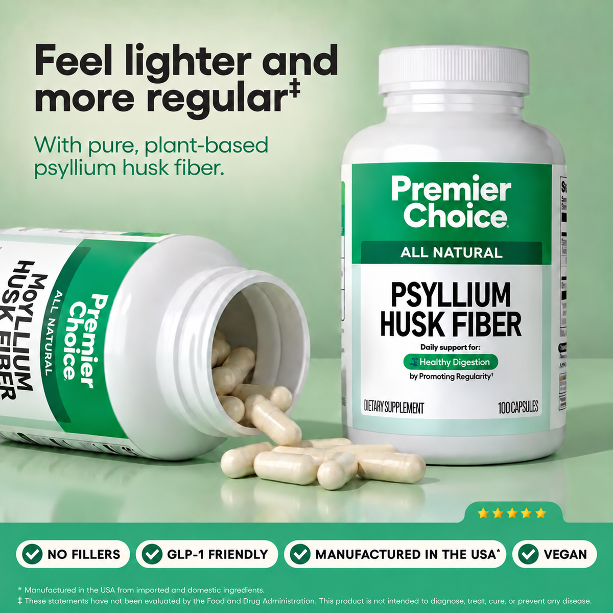 Psyllium Husk Fiber Capsules