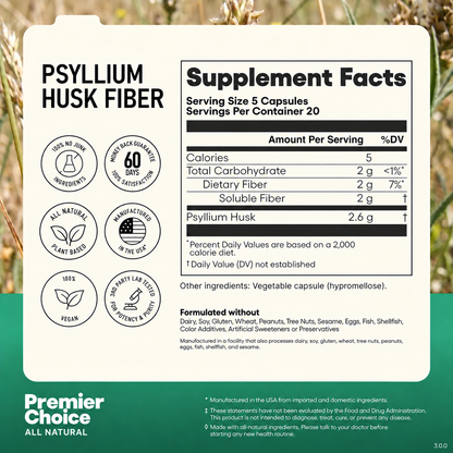 Psyllium Husk Fiber Capsules